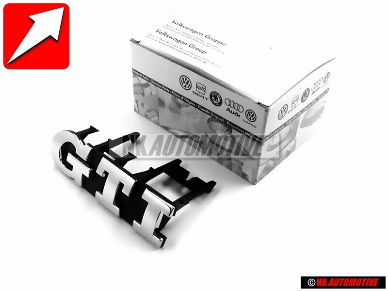 Original VW GTI Anniversary Front Grill Badge Emblem Chrome Original VW GTI Anniversary Front Grill Badge Emblem Chrome