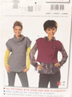 Burda Easy 7595 PLUS SIZE Sweater Shirt T-Shirt Sewing Pattern 10-22 Tall