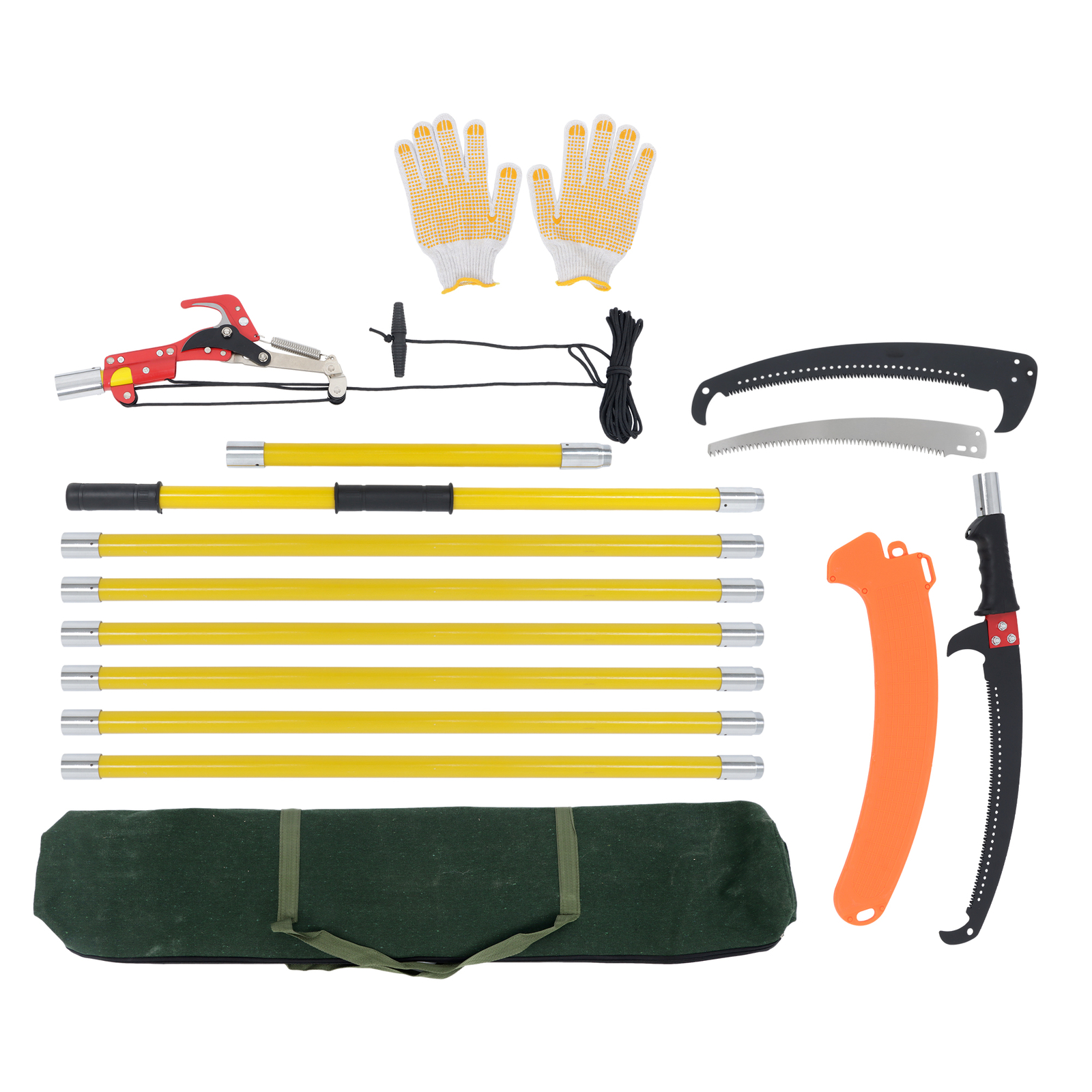 27/30 Feet Extendable Tree Pruner With Sharp Steel Blade & Scissors For ...
