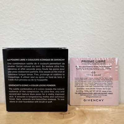 Givenchy Prisme Libre Loose Powder In 03 Voile Rose 4-Color Givenchy Prisme Libre Loose Powder In 03 Voile Rose 4-Color