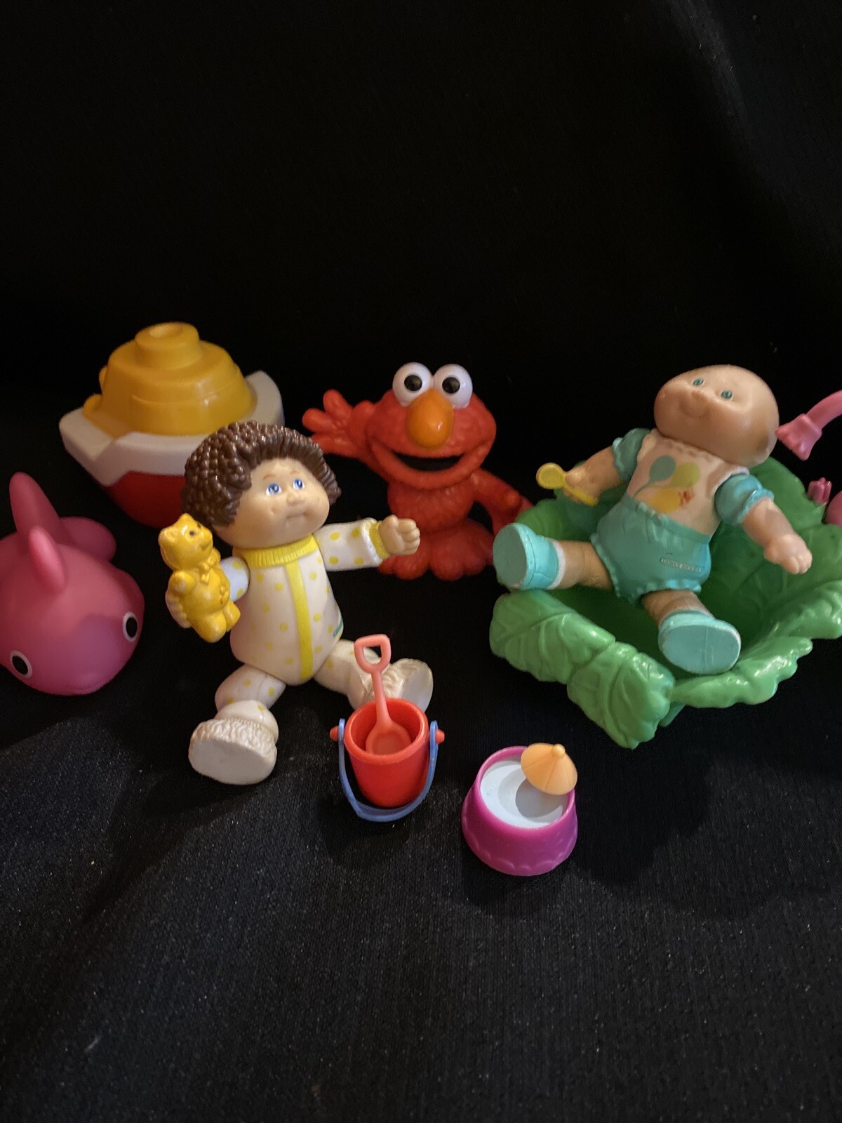 Cabbage Patch Kids Mini Dolls Miniature Vintage 1984 Baby Cabbage Bathtub Beach