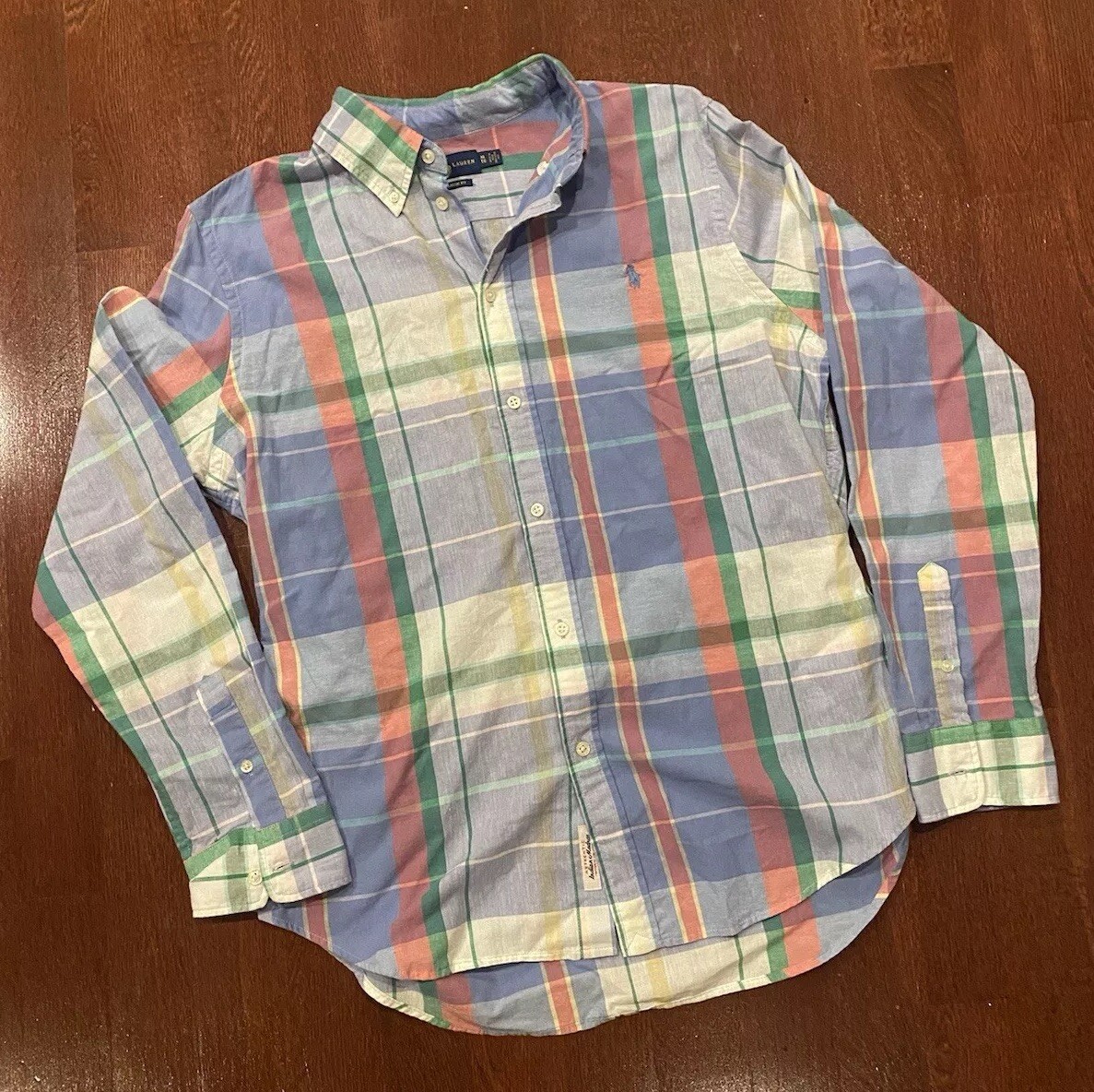 Polo Ralph Lauren Madras Indian Authentic Shirt Men