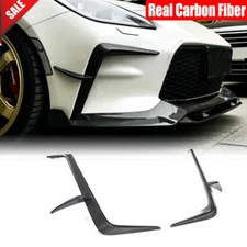 For Toyota GR86 Subaru BRZ 2022+ Real Carbon Front Bumper Canards Fins Splitters