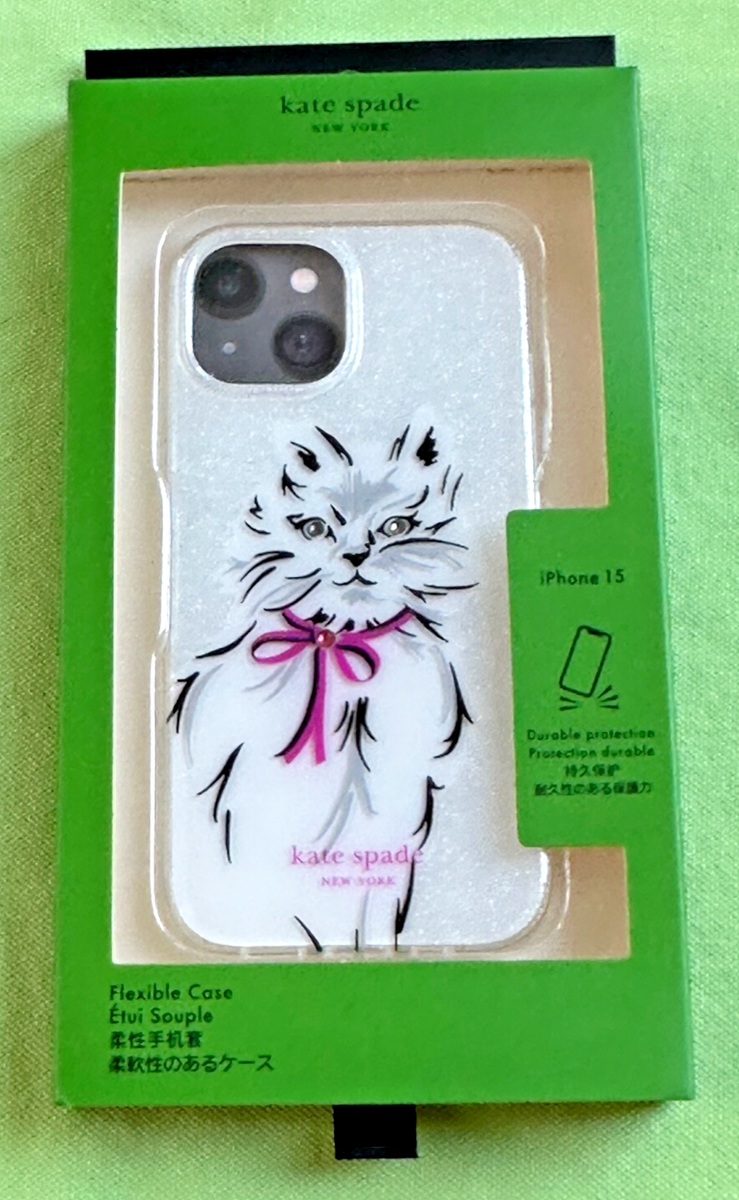 【ケイトスペード】ウィスカーズ 猫 iPhone15ケース ホワイト KATE SPADE WHISKERS CAT IPHONE 15 CASE:NWT CAT | eBay