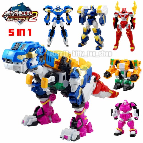 Figura Robot Dinosaurio Miniforce Super Dino Power 2 SUPER TYRAKING T-Rex Sin Caja - Imagen 1 de 11