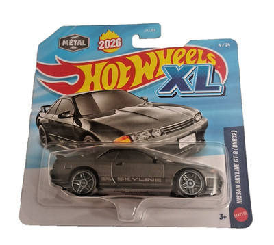 2026 Hot Wheels XL Nissan Skyline GT-R (BNR32) Black 4/24 JKL03