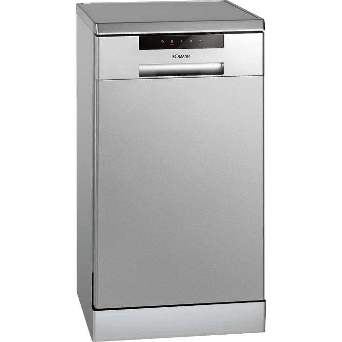 Bomann Geschirrspüler GSP 849 – 45 cm – Silber – Top-Control mit LED-Display