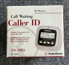 Radio Shack 80 Calls Memory Caller ID43-2903 Graphite CID2903 Three Line Display