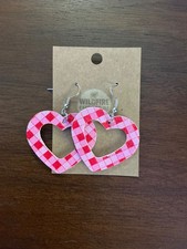 Heart dangle earrings