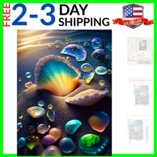 Diamond Art Kits for Adults, 5D Seashell Diamond Painting Kits for Beginner, ...