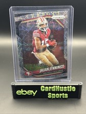 2025 JAUAN JENNINGS PANINI PRIZM FOOTBALL LAZER 49ERS #258 Q4860