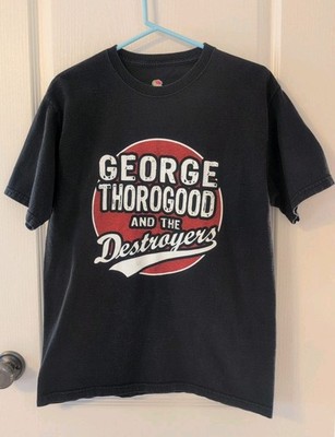 George Thorogood ''I Drink Alone'' Unfaded Black & Graphics Unisex Med T-Shirt 
