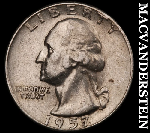 1957 Washington Quarter- Silver- Scarce Better Date No Reserve #J3750