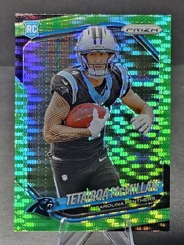 2025 Panini Prizm Tetairoa McMillan #311 RC Neon Green Pulsar Prizm Panthers