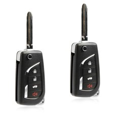 2x Remote Flip Key Fob 4btn For 2010-2011 Toyota Camry Hyq12bby G