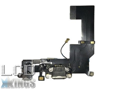 Apple iPhone 5S Schwarz Ladeanschluss Dock Connector, Kopfhörerbuchse & MIC Flex