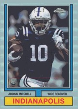 2024 Topps Chrome #74TF-9 Adonai Mitchell 1974 Topps Football Refractor