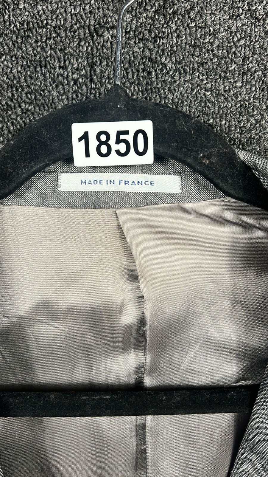 Giacca blazer uomo Yves Saint Laurent lana a righe taglia 42 grigio due bottoni *LEGGI