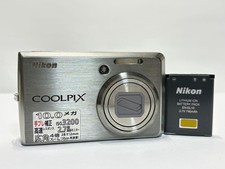 Nikon COOLPIX S600 Compact Digital Camera 10MP ISO3200 Tested Good Condition