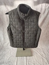 MR Mack Russo Puff Vest Men's Lage gray full zip NWT zippered pockets