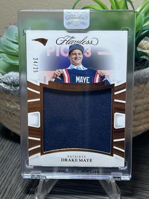 DRAKE MAYE - 2025 Panini Flawless - Flawless Draft Night Jerseys /25 (MEM)