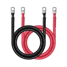 Battery Cable - 4 AWG 4 Gauge Wire Made with OFC Copper PV Wire Battery Power...