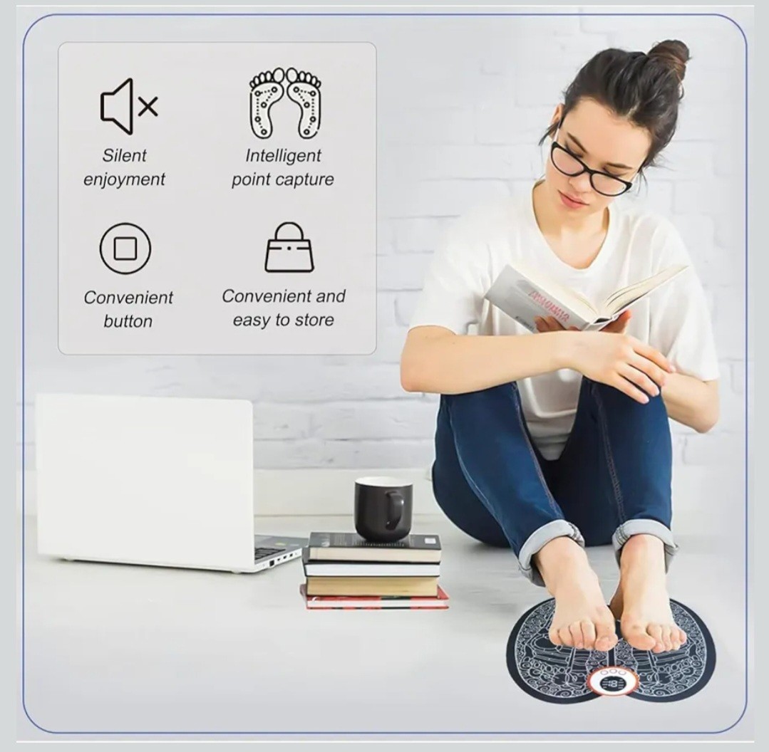 EMS Foot Massager for Neuropathy with Remote Control for Circulation Pain Relief