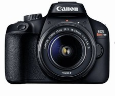 Canon EOS Rebel T100 Digital SLR Camera 18-55mm Lens Auto Focus Black