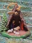 Vintage Shiny Brite Plastic 2” Nativity Christmas Ornament Set Of 2 — photo 4