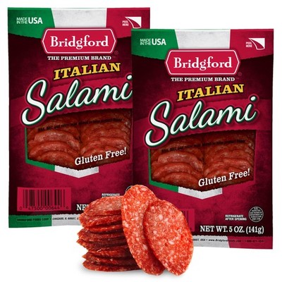 Italian Salami 5 oz Pack of 2 - Zero Carb Healthy Salami Sliced Charcuterie M...