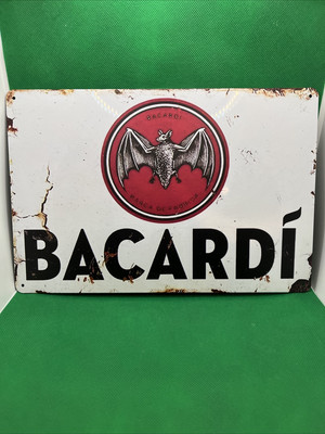 Bacardi Rum-Metal Sign for Bar/Man Cave/Garage/Game Room