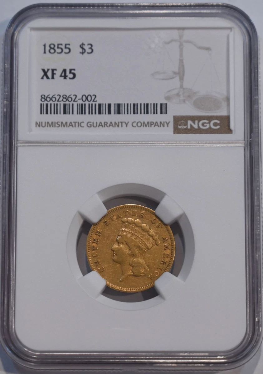 Philadelphia 1855 Year US Gold $3 & $4 Coins for sale | eBay