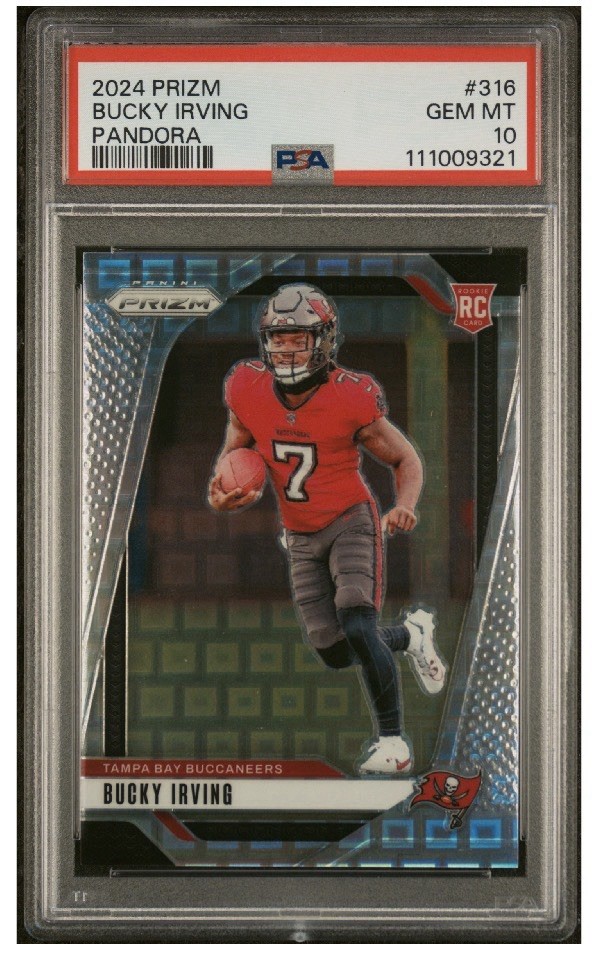 2024 Panini Prizm Bucky Irving #316 Pandora /400 RC PSA 10 Gem Mint