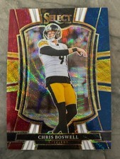 2025 Select Chris Boswell TRI-COLOR PRIZM Premier Level Card 283/299 Steelers