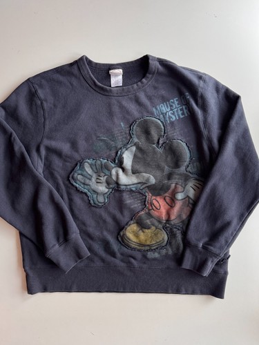 Sudadera polar de algodón DISNEY azul marino Mickey Mouse "Mouse of Mystery", talla L - Imagen 3 de 11