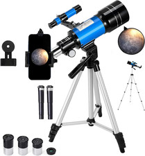 Telescope Astronomy, 70Mm Aperture Refractor Telescopes for Astronomy Beginners,
