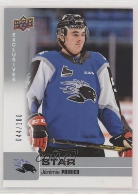 2019-20 Upper Deck CHL Star SP Exclusives 44/100 Jeremie Poirier #310 0x1