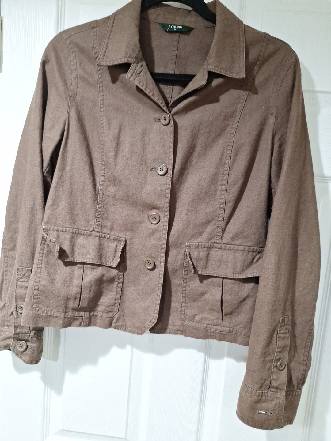 J Crew Light Weight Jacket Button Down  Size Smal… - image 1