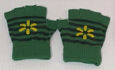Walmart Associate Fingerless Gloves Green