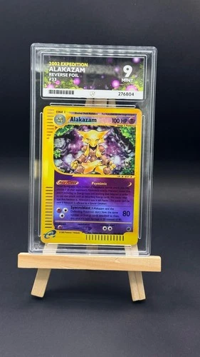 Alakazam 33/165 Holo Reverse Foil Expedition WOTC Rare PSA Pokemon Card ACE 9