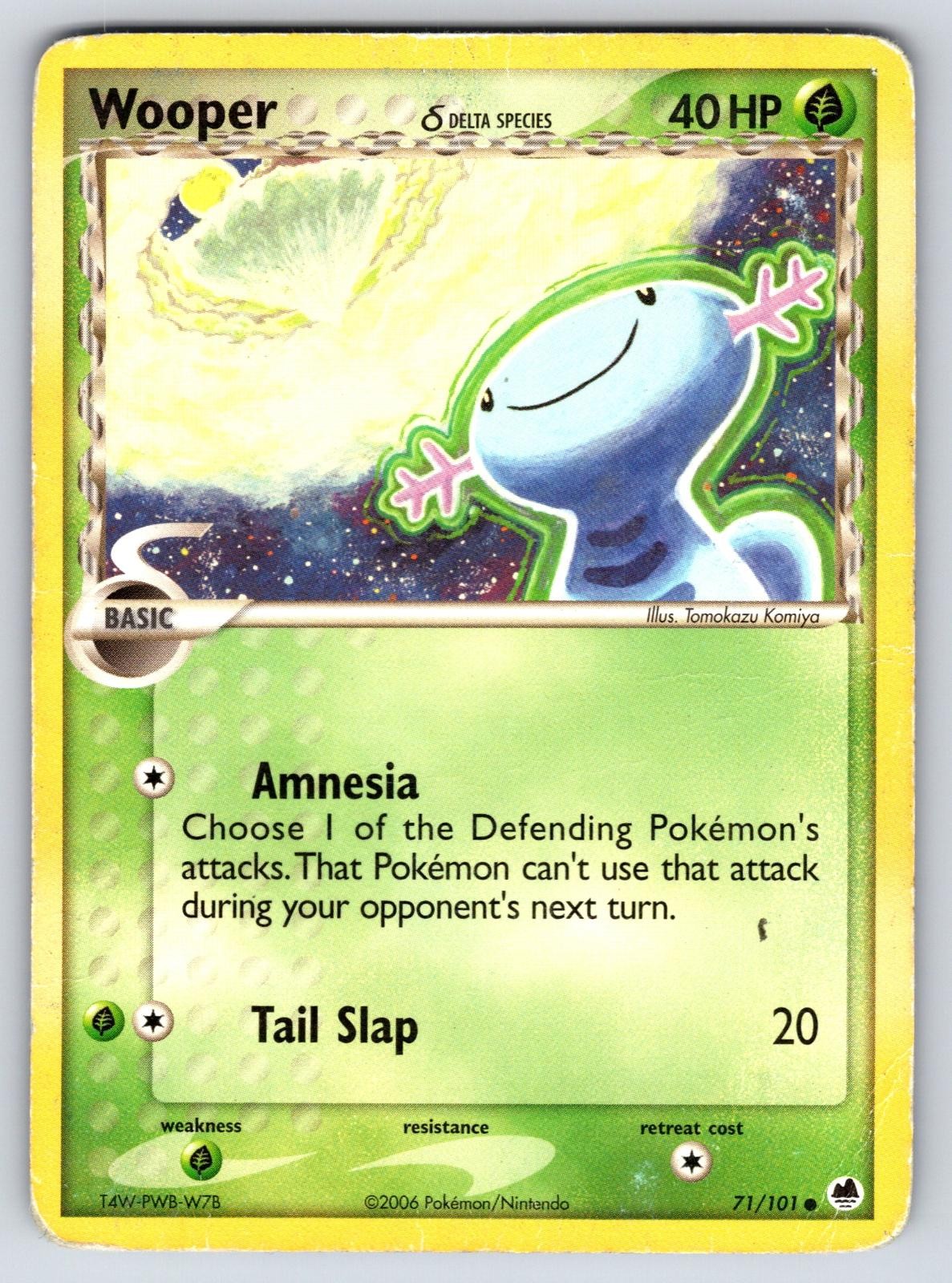 Wooper - 71/101 Dragon Frontiers - Common - HP - Pokemon