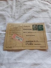 Einschreiben Historisch 1933
