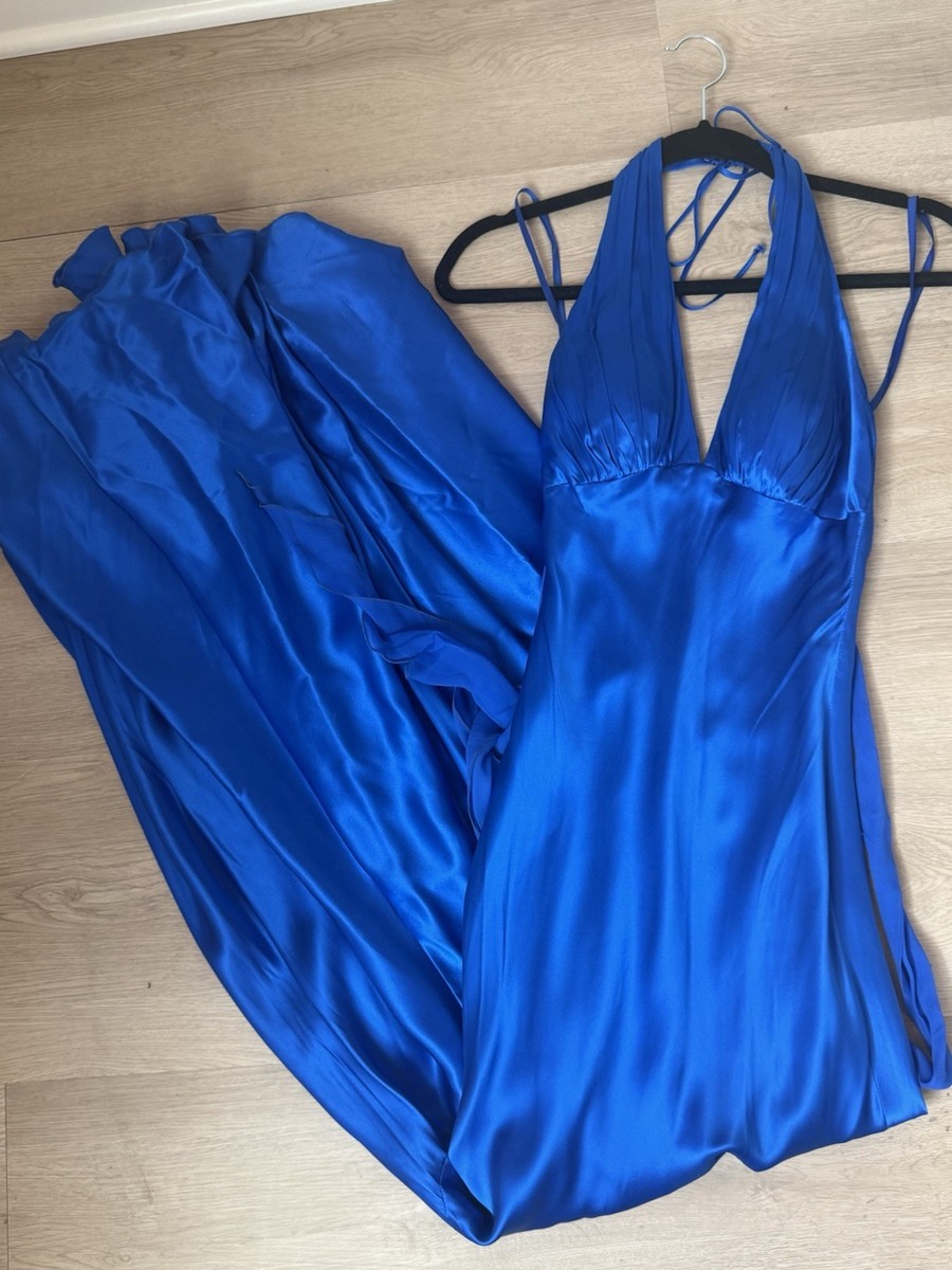 cache blue dress Brushed Back: Fleece-Lined Cache-Coeur Dress (With Anti-Static Pettico– kay  me main image 0
