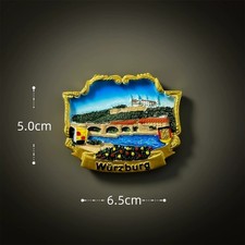 Wurzburg Germany 3D Resin Refrigerator magnet travel souvenirs craft