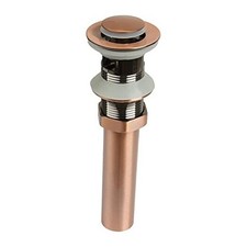 Push Button Bathroom Sink Drain Stop  Pop up Lavatory Stopper with Copper
