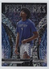 2022-23 Panini Prizm Draft Picks Fireworks Circles Shaedon Sharpe #FW-SS 9p5