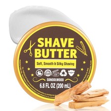 Shave Butter, Shaving Cream for Sensitive Skin, Naturally Derived with Shea B...