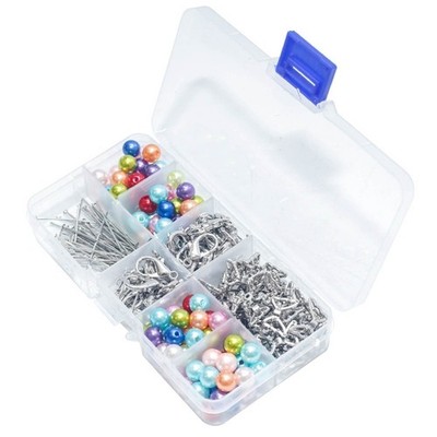 50pcs Angel Keychain Rings for Include Beads with Lobster Claw Clasps Set