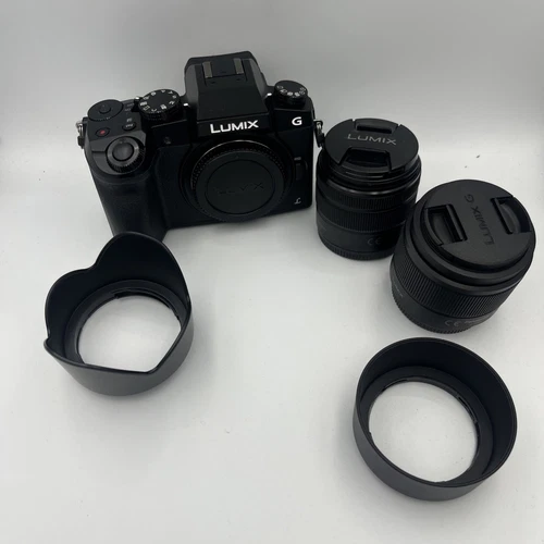 Panasonic Lumix G7 DMC-G7 16,0 megapixel fotocamera digitale mirrorless con 2 obiettivi e microfono-