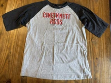 Mighty Mac Sports Vintage Cincinnati Reds Baseball Shirt Size XL (20) 3/4 Sleeve